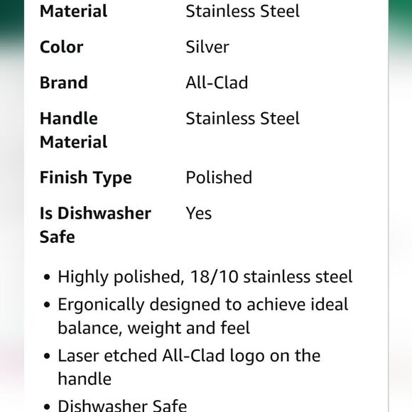 All-Clad Stainless Steel Meat & Carving Fork - Picture 3 of 4